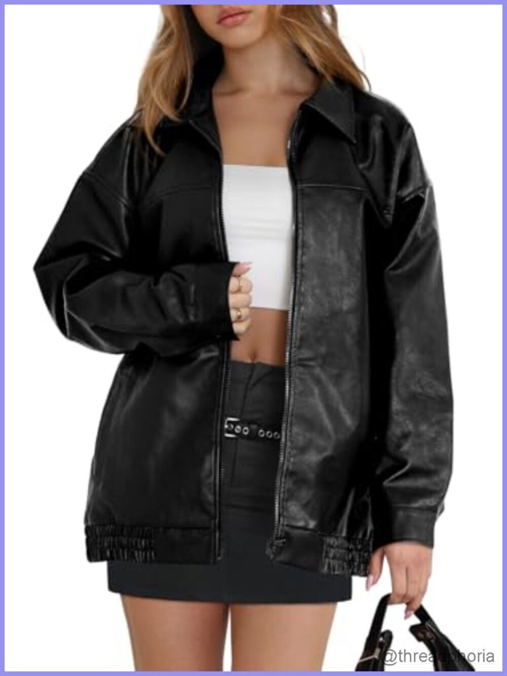 Faux Suede Oversized Motorcycle Coat Fashion Winter Jacket Suede Top